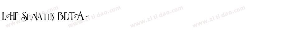LHF Senatus BETA字体转换